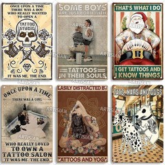 Artisian Tattoo Retro Tin Metal Signs Poster Job Tin Plaque Hobby Decorative Pla