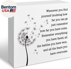 Inspirational Quote Wooden Box Sign, Inspirational Quotes Gifts, Whenever You Fi