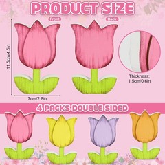 Signs Rustic Spring Decor Colorful Floral Tabletop