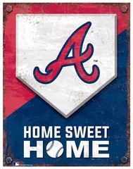 MLB Two Tone Sign – M2164 – Atlanta Braves – MDF Wood