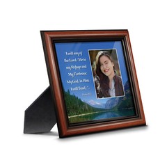 In Him I Trust, Gifts with Scripture, Christian Picture Frame