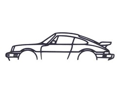 1977 Porsche 911 Turbo Muscle Sports Car Wall Art Silhouette Garage Man Cave