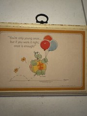 Vintage Wood Wall Plaque Hallmark You’re Only Young Once Work It Right Enough