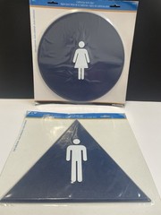 Men’s and Women’s Restroom Signs ADA-Compliant Bathroom Door Signs