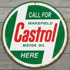 Castrol Motor Oil 8″ Diameter Vintage Novelty Metal Sign Made In USA New!