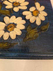 Friends Are Flowers In The Garden of Life 1970s Wood Wall Plaque Mid-Century MCM