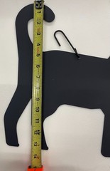 Cat metal hanging silhouette,black powder coated