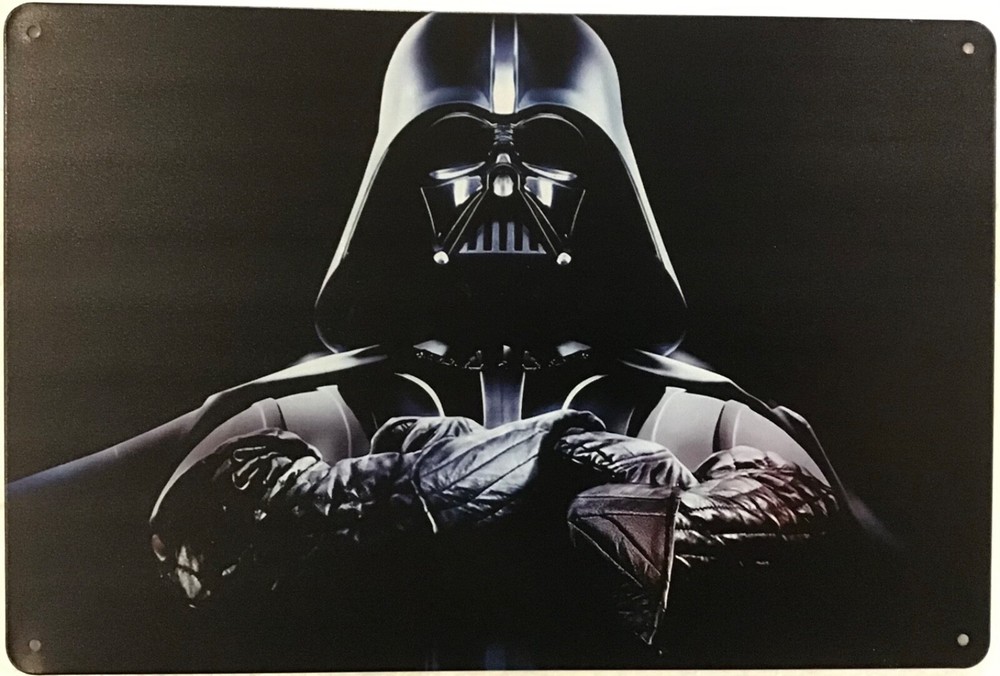 TIN SIGN 8×12 Darth Vader Star Wars evil villain father science fiction wall A78
