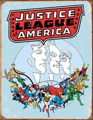 Tin Signs Retro Justice League Wonder Woman Superman Classic Vintage-Style Art