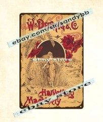 1880s William Deering Harvesting Machinery barn ranch metal tin sign garage