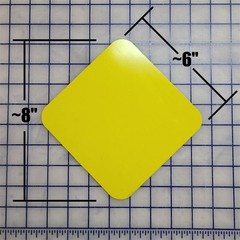 Bigfoot Crossing 8″ Diamond Yellow Aluminum Road Street Trail Sign Gift Decor