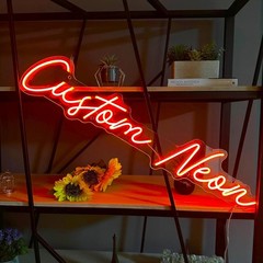 Custom LED Logo Sign Business Neon Light Office Reception Wall Decor