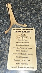 Wood sign 10 things that don’t require TALENT desktop