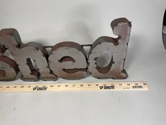 She Shed Metal Rustic Style Decorative 3D Letter Wall Sign 34″ Custom Handmade