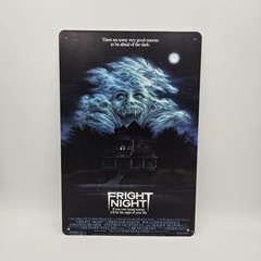 Fright Night Horror Movie Artwork Tin Metal Sign