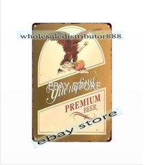 brewing porter lager PREMIUM BEER bar tavern tin sign brewery memorabilia
