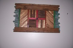 USA Shaped Handmade Pallet Wood Wall Art 23 1/2 in X 13 1/2 in
