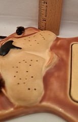 Vtg 1994 Smoky Mountain Pottery A Spoiled Rotten Dog Lives Here Plaque 7 3/4″