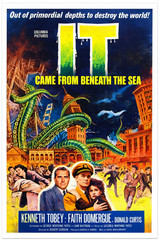 IT Came From Beneath The Sea Vintage Sci Fi Monster Movie Poster 8×12 Metal Sign