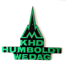 KHD Humboldt Wedag Metal Sign 10”x 8” 1/2 Inches
