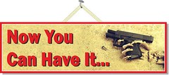 2nd Amendment Quote Sign Now You Can Have It with Pistol and Skeleton Hand