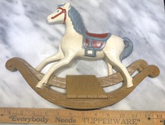 Vtg Rocking Horse 13″ Wall Plaque Sign Child Infant Home Decor 1988 Made in USA