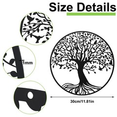 Tree of Life Metal Wall Art 11.8 Inch Wall Hanging Family Tree Wall Decor Han…
