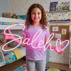 Custom Kids Name Neon Sign Personalized LED Name Nursery Baby Room Wall Decor