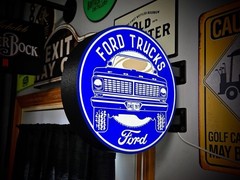 Ford Trucks LED Light Box | USB Powered Garage Sign | RGB Option