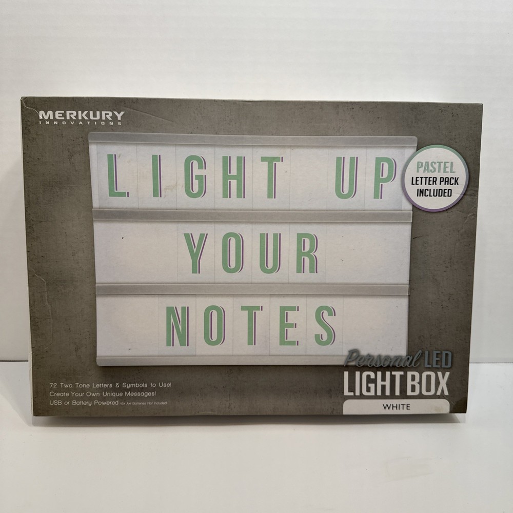 LED LIGHT BOX WITH PASTEL LETTERS Birthdays, Advertising, Bedroom, Dorm