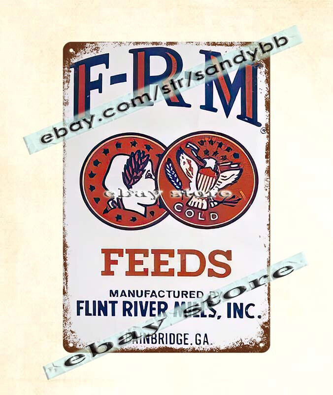 FRM Feed Seed Farm Ranch livestock classic farming decor metal tin sign