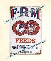 FRM Feed Seed Farm Ranch livestock classic farming decor metal tin sign