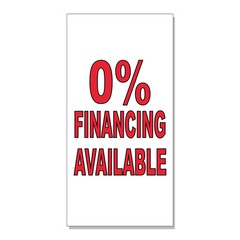 0% Financing Available Auto Body Shop Car DECAL STICKER Retail Store Sign