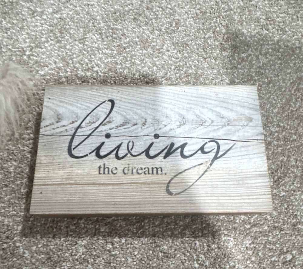 Second Nature by Hand Inspirational Quote Wood Plaque Sign, Painted Rectangle