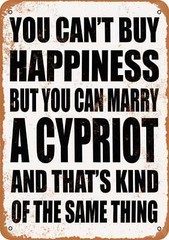 METAL SIGN – Marry a CYPRIOT – Vintage Look