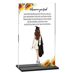 Graduation Gifts 2026 Elegant Acrylic Desk Sign & Keepsake Plaque | Congratu…