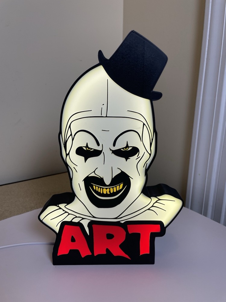 Art Clown Light Box Sign
