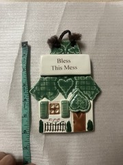 Smoky Mountain Pottery Bless This Mess Wall Plaque