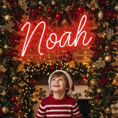 Personalized Kids Name Neon Sign Custom Wall Light Bedroom & Study Room Decor