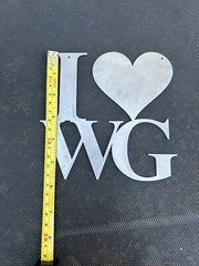 I❤️WG~ New metal hanging decoration I❤️WhiteGirls~ I Heart Winter Garden