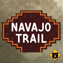 Colorado New Mexico Arizona Navajo Trail highway marker US Route 160 21×15