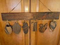 Primitive / Farmhouse Welcome For All Seasons Sign. Rustic Home Decor. Wood Sign