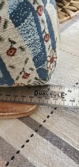 Vintage Tapestry Bunny Doorstop Weighted Cottagecore County Primitive Farmhouse