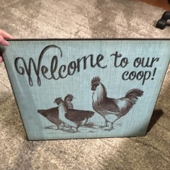 Wood Farm Life Welcome Sign Rustic Rectangle Wall Hanging Ready to Hang