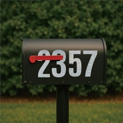 Reflective Mailbox Numbers 3 Inch Weatherproof Peel Stick Vinyl Stickers New