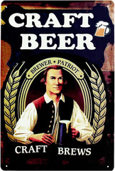 Classic Craft Brews Beer Metal Tin Sign Tin Poster Vintage Wall Decor