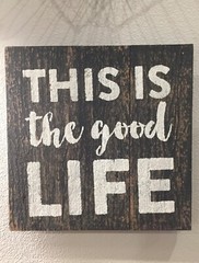 THIS IS THE GOOD LIFE Sign Cabin Beach Lake House Rustic Wood Decor Handmade 12″
