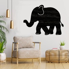 Elephant Walking Cut out, Wood plaque sign, Home decor, Craft supplies