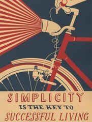 Simplicity Key To Successful Living Metal Sign FREE SHIPPING