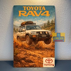 Toyota Rav4 Car Metal Poster – Tin Sign – Size:20x30cm